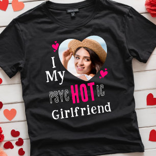 T-shirt Drôle J'Aime Mon Fille CHAUD Photo Personnalisée R