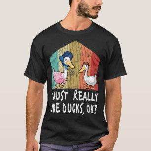 T-shirt Drôle J'Aime Vraiment Canards labrador propriétair