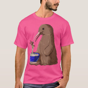 T-shirt Drôle Japonais Kawaii Ramen Kiwi Bird
