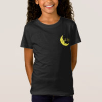 Drôle Jaune Noir Moon Luna Typographie