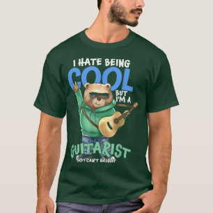 T-shirt Drôle Je Déteste Être Cool Mais Je Suis Guitariste