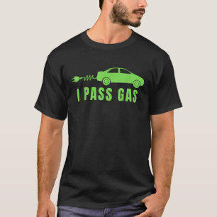 T-shirt Drôle je fais pipi gaz voiture électrique j'aime l