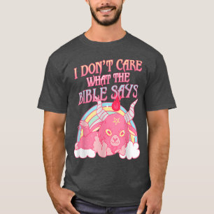 T-shirt Drôle, je me fiche de ce que dit la Bible