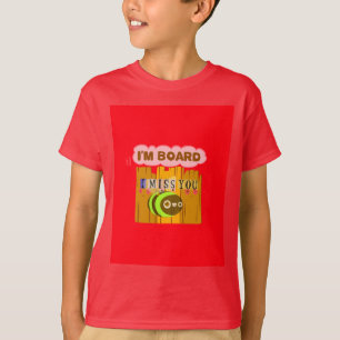T-shirt Drôle Je me manque Vous Je suis ennuyé Amusant Art