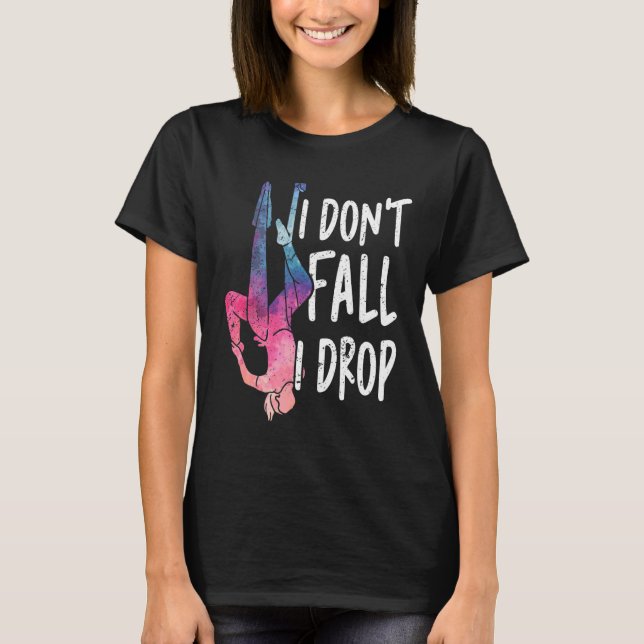 T-shirt Drôle Je ne tombe pas Je laisse tomber Aérien Amat (Devant)