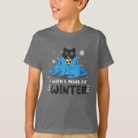 Drôle Je n'étais pas fait pour l'hiver Mignon Chat