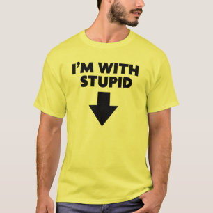 T-shirt Drôle "je suis avec le T-shirt" des hommes