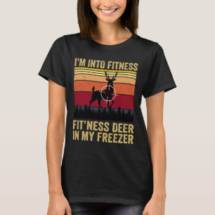 T-shirt Drôle Je suis dans Fitness Fitness Deer dans mon c