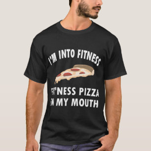 T-shirt Drôle je suis dans la forme Pizza entière dans ma 
