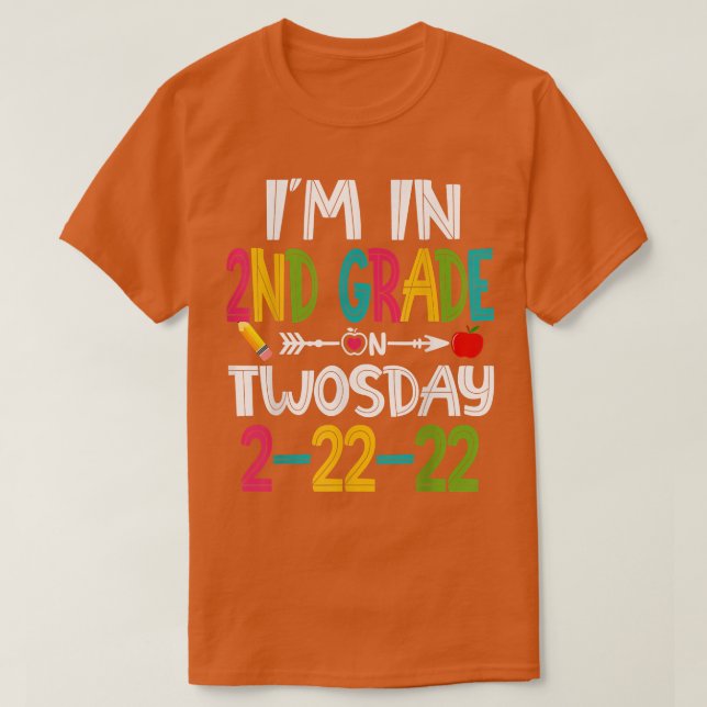T-shirt Drôle Je suis en 2e année le jeudi février (Design devant)