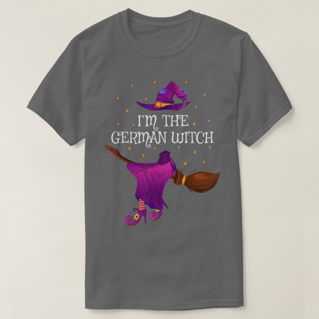 T-shirt Drôle Je suis La Sorcière Allemande Halloween 4570 (Design devant)