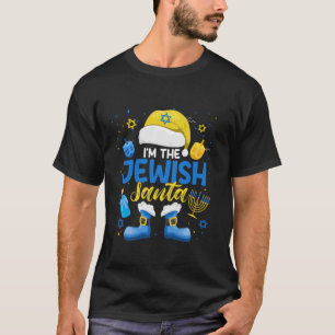 T-shirt Drôle Je suis Le Père Noël Juif Menorah Noël Joyeu