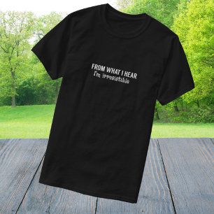 T-shirt Drôle Je suis une langue irrésistible à la joue
