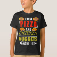 Drôle, je suis une pizza et des nuggets de poulet.