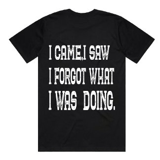 T-shirt Drôle Je Suis Venue J'ai Vu Citation Sarcastique o
