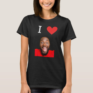 T-shirt Drôle Je T'aime Photo Personnalisée Petit Ami