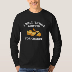T-shirt Drôle Je Vais Échanger Frère Pour Un Fromage Foodi