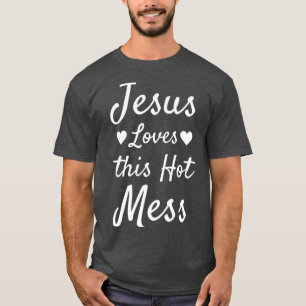 T-shirt Drôle Jésus Cadeaux Amusants Coeur Design Jésus ai