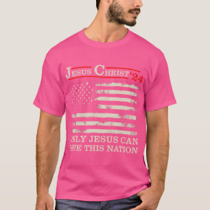 T-shirt Drôle Jésus Christ 24 Seul Jésus Peut Sauver Ce Na