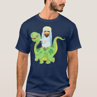 T-shirt Drôle Jésus Dinosaure Agnostique L'évolution athée