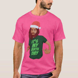 T-shirt Drôle Jésus Humour Noël Anniversaire Chat chrétien