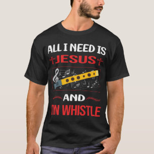 T-shirt Drôle Jesus Tin Whistle Flageolet