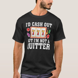 T-shirt Drôle Jeu Machine à sous Casino Pour Hommes Femmes