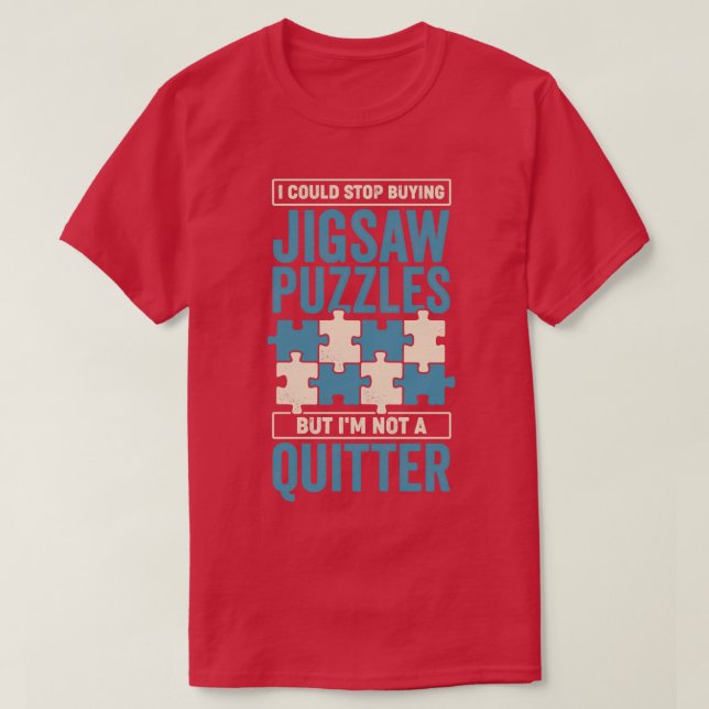 T-shirt Drôle Jigsaw Puzzle Lover Puzzler Cadeau (Design devant)
