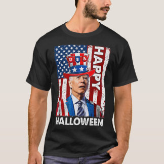 T-shirt Drôle Joe Biden 4 juillet Joyeux Halloween Americ
