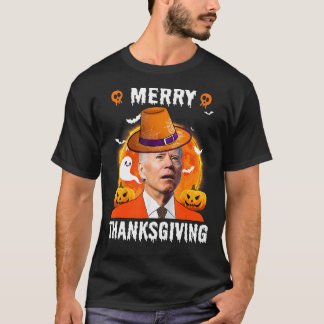 T-shirt Drôle Joe Biden A Confondu Joyeux Thanksgiving Pou