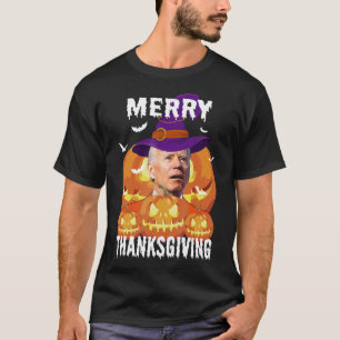 T-shirt Drôle Joe Biden A Confondu Joyeux Thanksgiving Pou