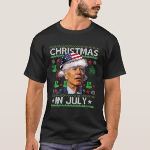 T-shirt Drôle Joe Biden Confondit Joyeux Noël En Juillet