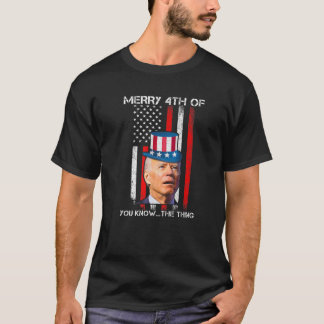T-shirt Drôle Joe Biden Confus Joyeux 4 juillet U