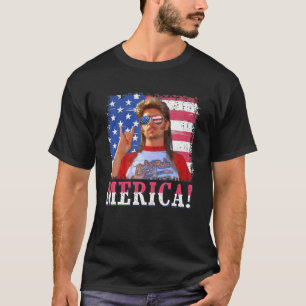 T-shirt Drôle Joe_Dirt's Merica 4 juillet American Flag