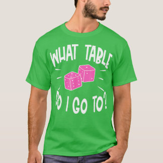 T-shirt Drôle Joueur Bunco Quelle table Dice Jeu Nuit