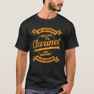T-shirt Drôle Joueur Clarinet Clarinetist Cadeau