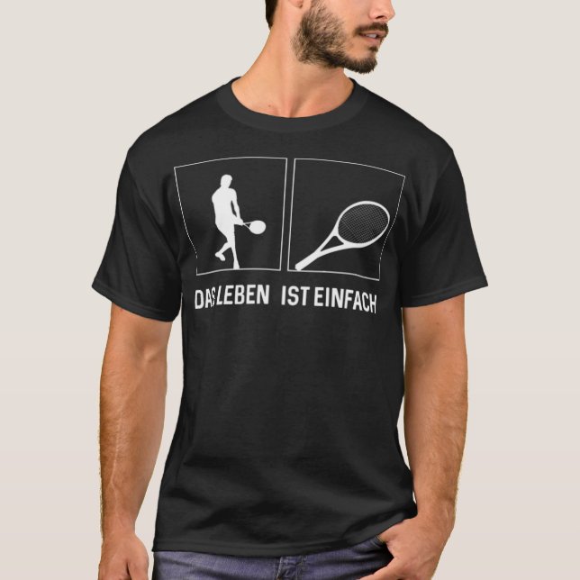 T-shirt Drôle joueur de tennis Tennis Court Match panier c (Devant)