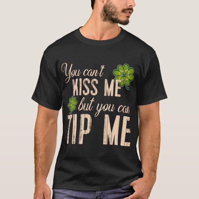 T-shirt Drôle Jour de la Saint Patrick T Wagner Waiter Bar (Devant)