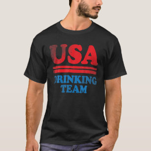 T-shirt Drôle Jour de l'Indépendance Vêtements USA Boire T