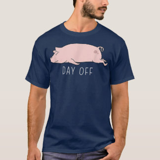 T-shirt Drôle Jour de porc hors été Sarcastique Humour pla