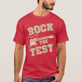 T-shirt Drôle jour de test Rock le test Guitare Rock ensei