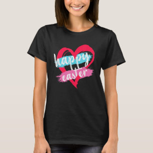 T-shirt Drôle Joyeux Jour de Pâques Mignonne Lapin Avec Oe