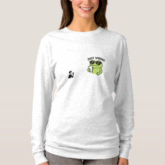 T-shirt drôle “Just Vibing” Grenouille Cool