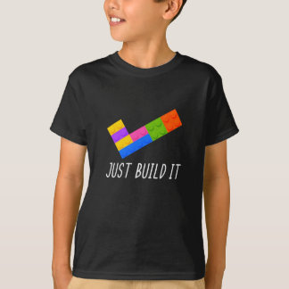 T-shirt Drôle Juste Construit Il Bâtiment Blocs Cadeaux Ho