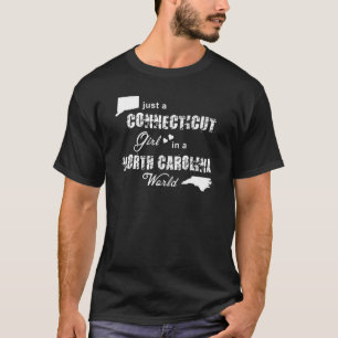 T-shirt Drôle Juste Une Fille Connecticut Dans Une Carolin