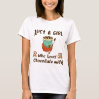 Drôle kawaii chocolat design de lait pour filles