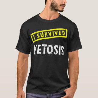 T-shirt Drôle Keto Diet I Survied Ketosis Workout 