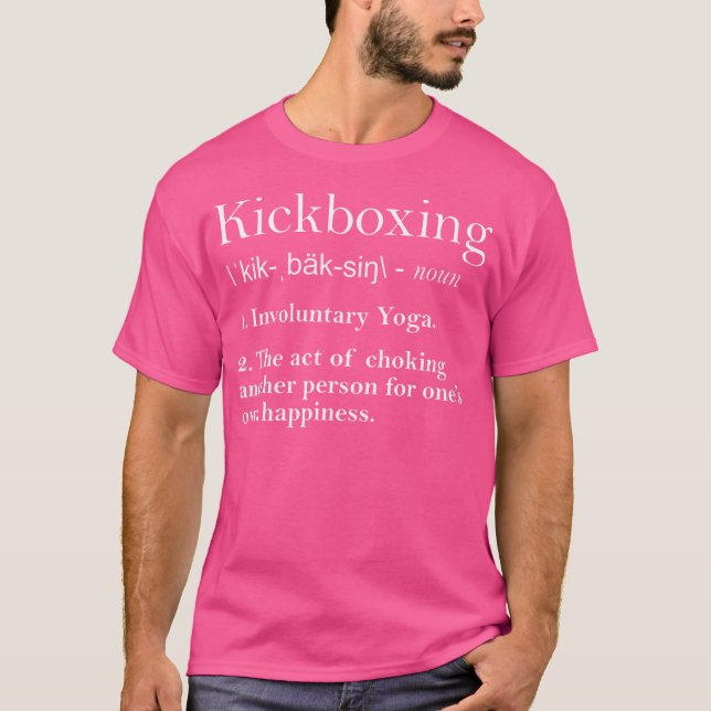 T-shirt Drôle Kickboxer Hommes Vêtements Cool Kickboxer De (Devant)