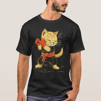 T-shirt Drôle Kickboxing Joueuse de chats Femmes Hommes En