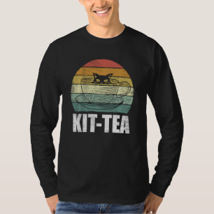 T-shirt Drôle Kit Ca Thé Amusant Amoureux des chats Cute C